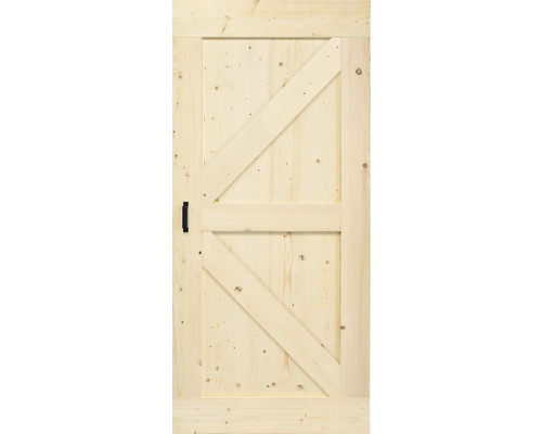 Pertura schuifdeur complete set Yorick British Vintage onbehandeld 950x2150 mm incl. looprail met rol, krukgarnituur