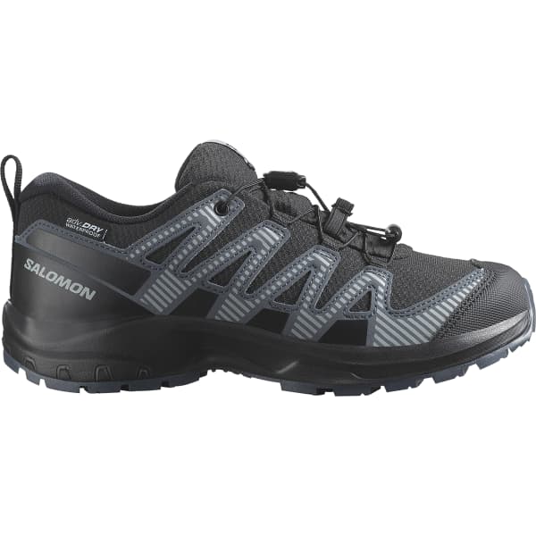 Chaussure trail SALOMON XA PRO V8 WP J BLACK/TURBULENCE/QUARRY