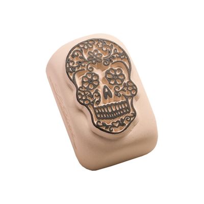 LaDot - Pierre pour tatouage éphémère - en céramique - taille M (2 x 4 cm) - calavera