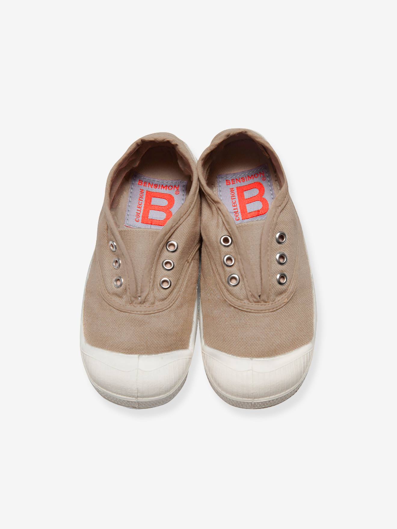 Pantufas de algodão bege Elly BENSIMON®