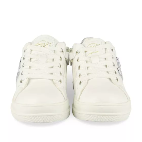 Baskets BLANC LOVELY SKULL