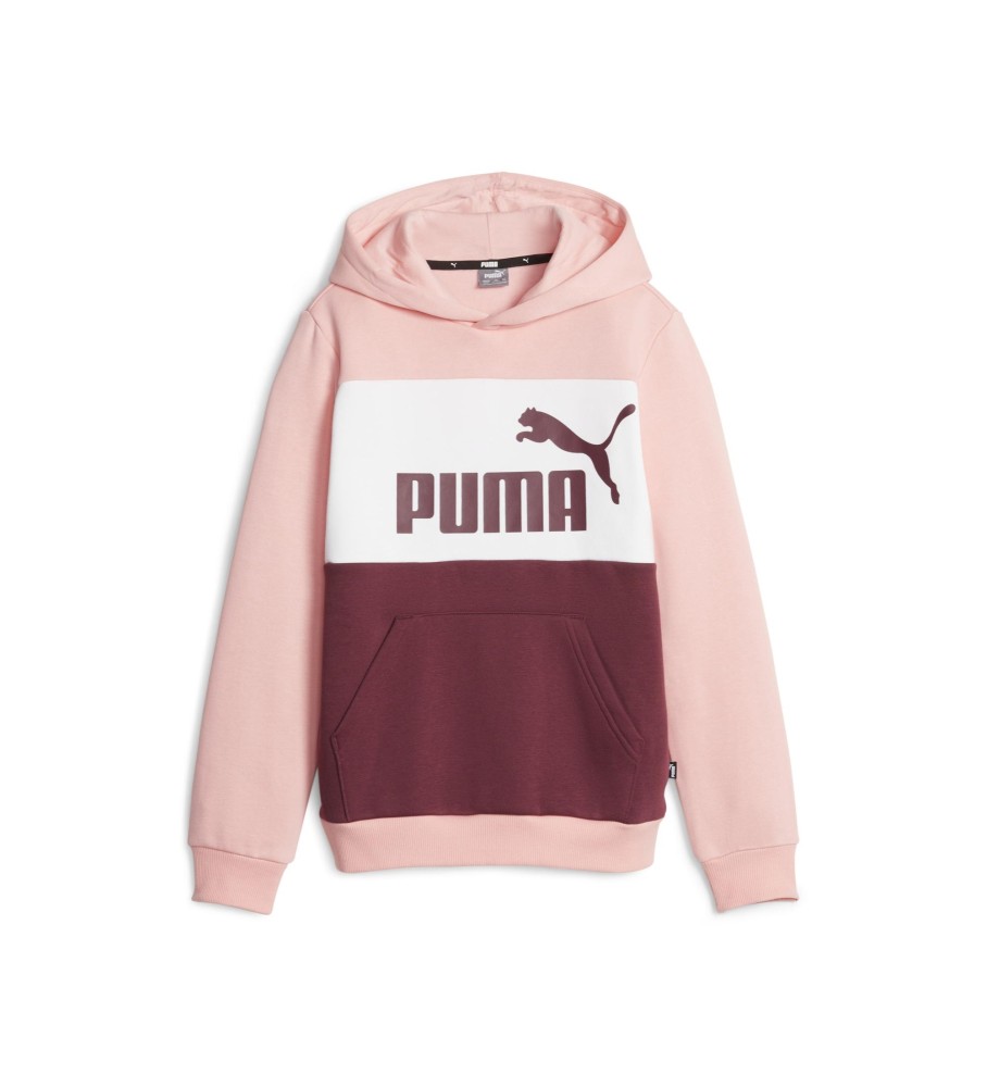 Moletom com capuz Puma Essentials+ Colourblock rosa