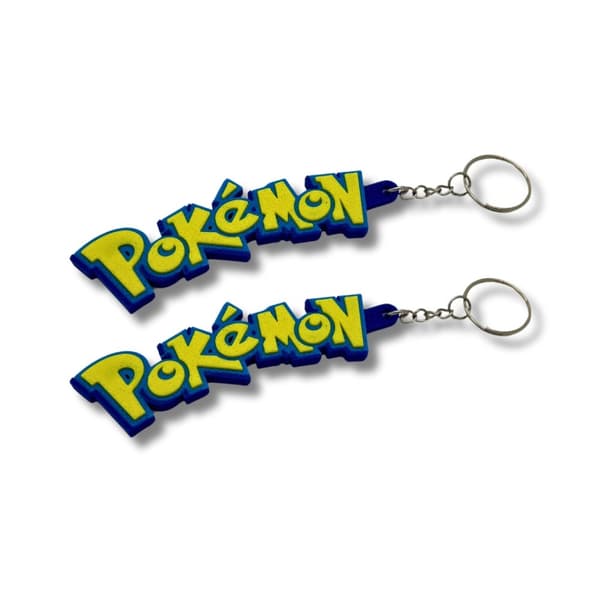 2x Pokemon nøkkelring kjede glidelåshenger