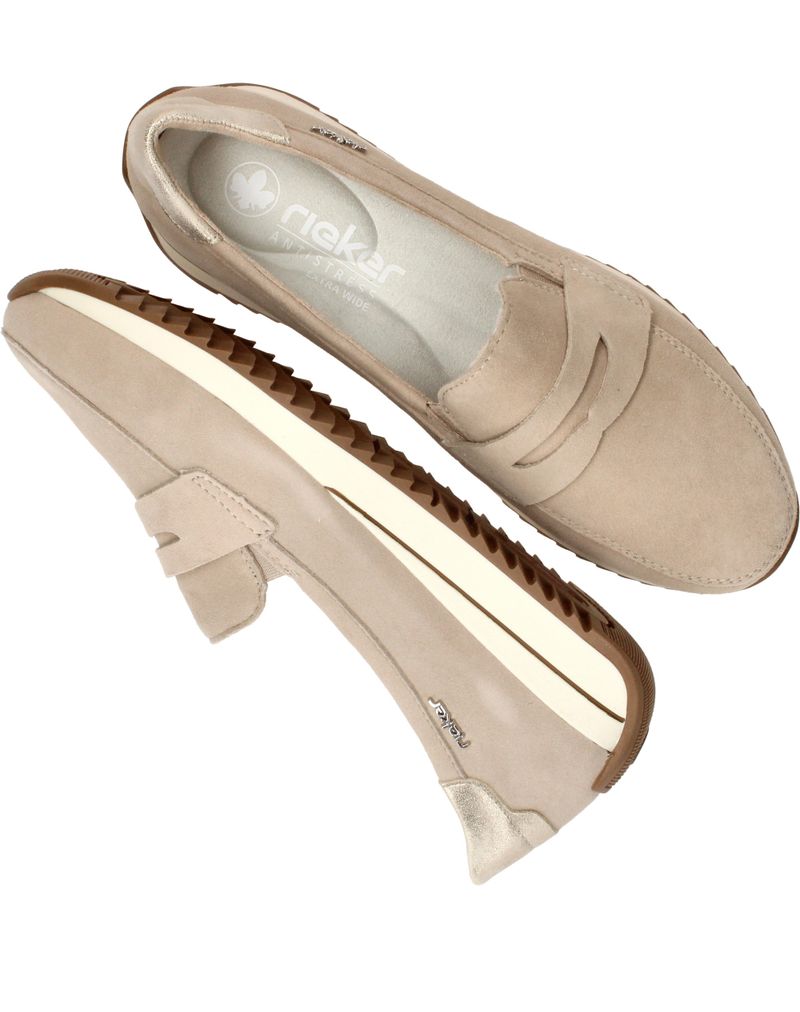 Rieker Instappers Beige Dames