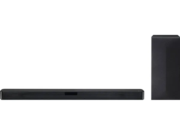 LG SN4 - Lydbarsystem - til TV - 2.1-kanal - trådløs - Bluetooth - App-kontrolleret - 300 Watt (Total) - sort