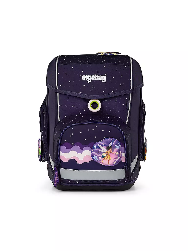 ERGOBAG Schultasche Set 5tlg AmBärzonas CUBO Neo  dunkelblau
