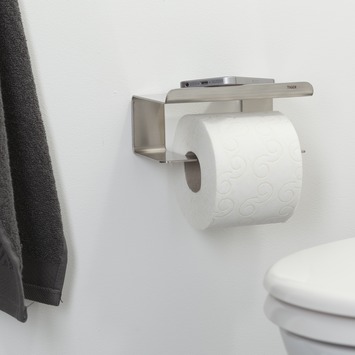 Tiger Toiletrolhouder Colar met Plateau RVS