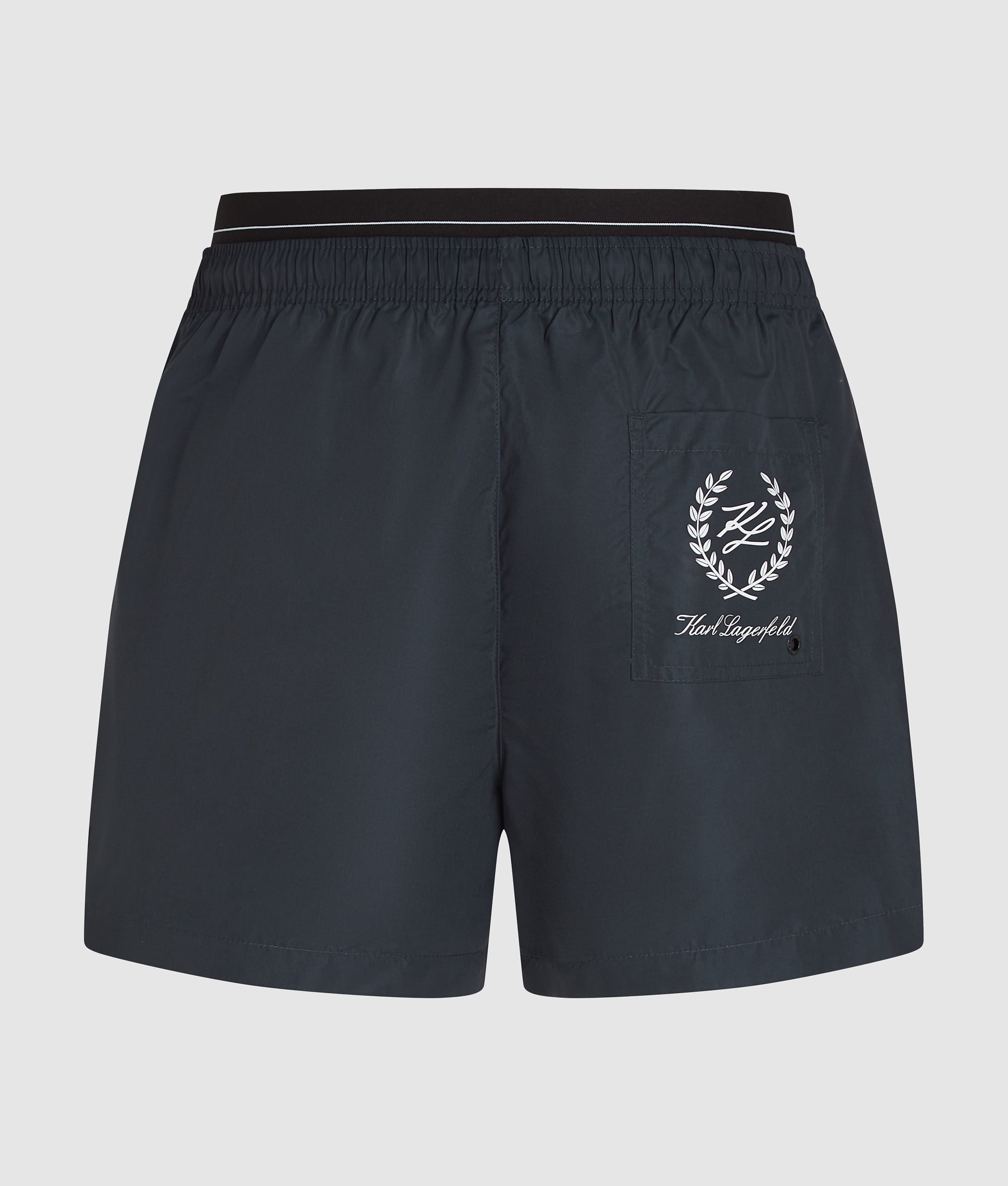 Boardshort met dubbele tailleband