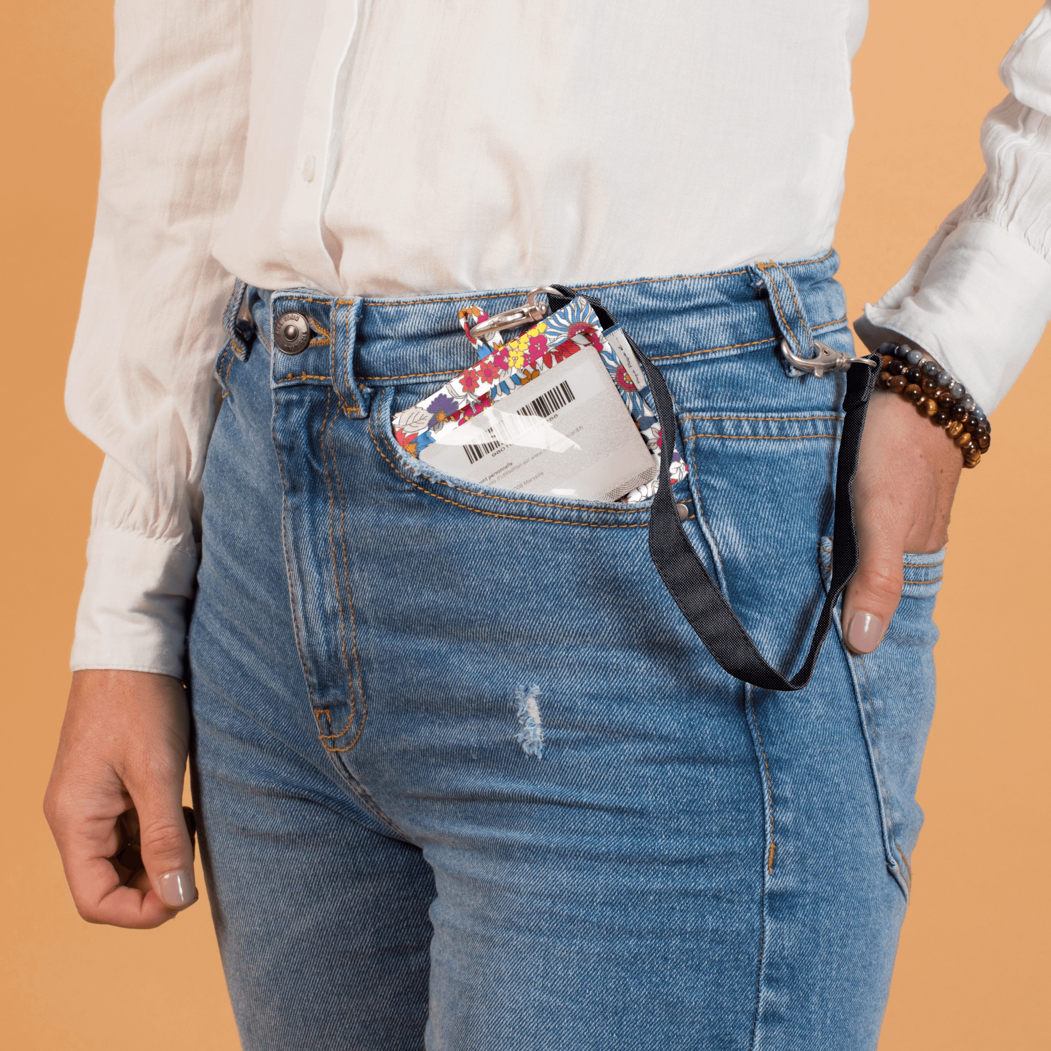 Porte Badge Tutti Fleuri