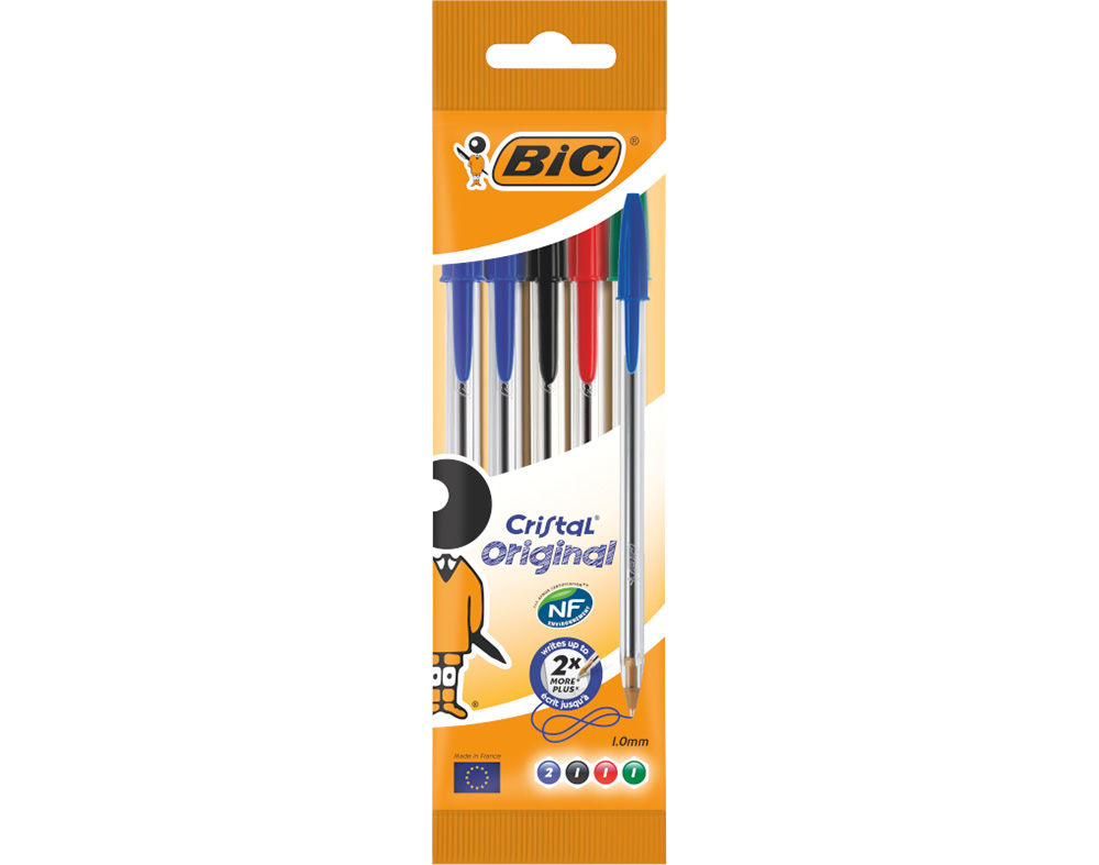 ESFEROGRÁFICA CRISTAL BIC 5 UNIDADES