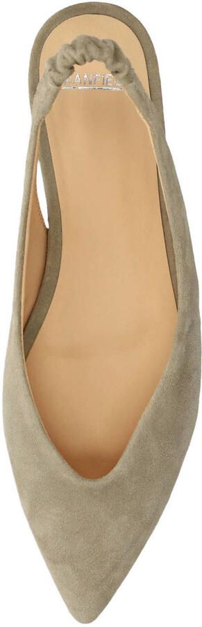 Manfield Dames Groene suède slingbacks