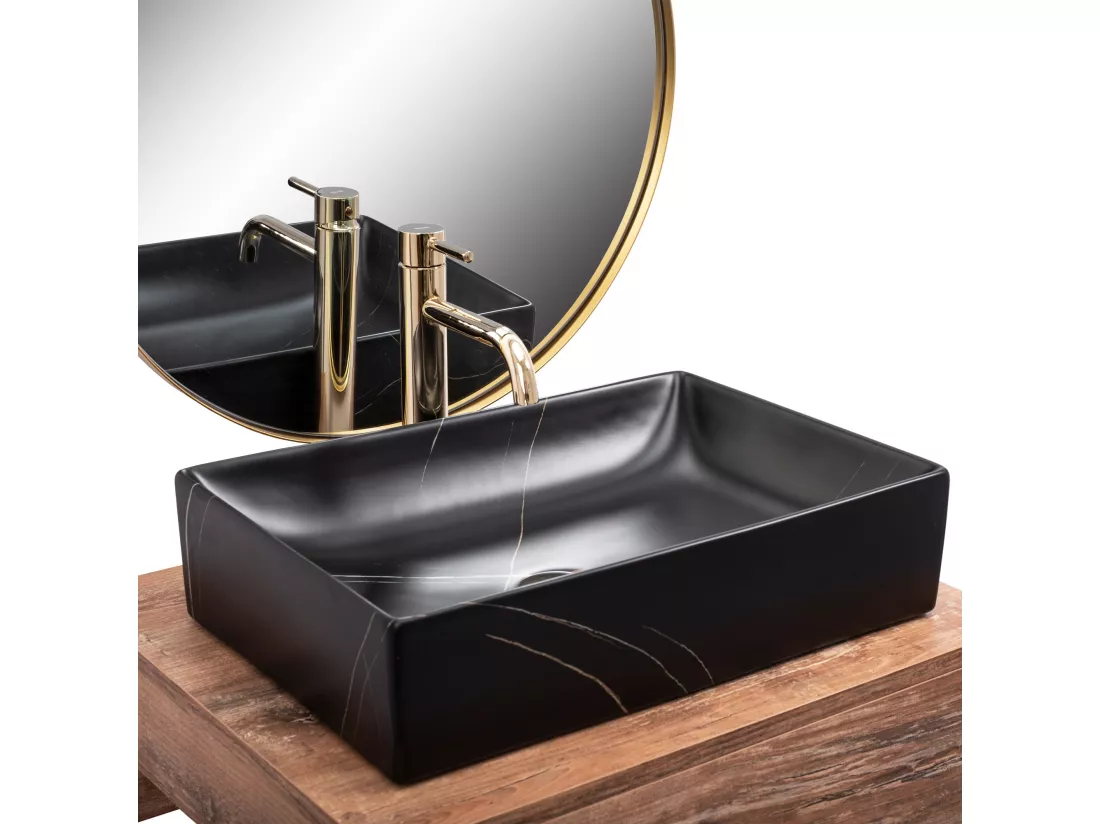 Vasque À Poser Rea Inga Marble- Nablatowa Black