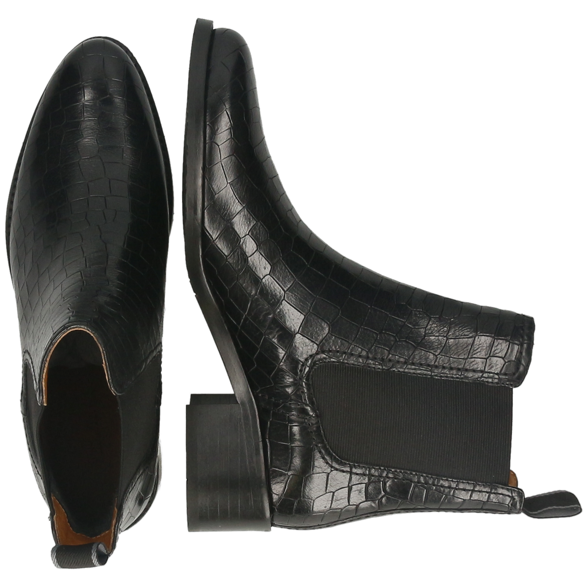 KAYA 1 - Bottines à talon bottier | Noir