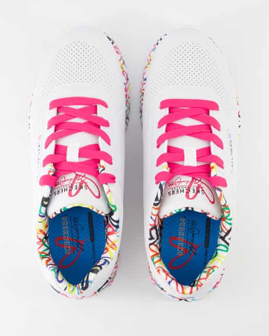 Skechers Uno Lite - Lovey Luv Sneaker in Weiß