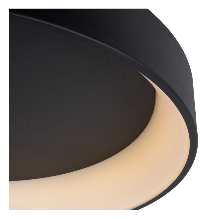 Lucide Talowe plafondlamp Ø80 LED zwart