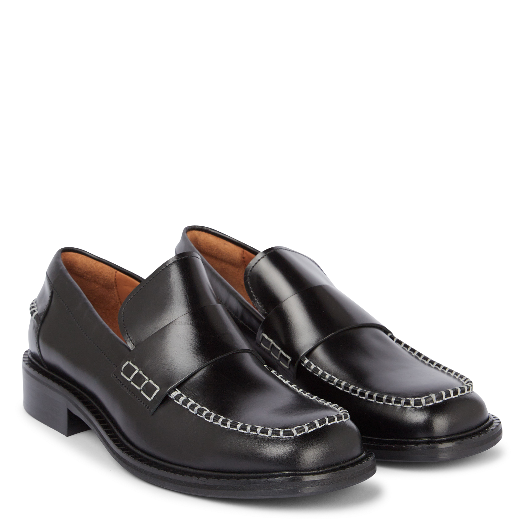 Mocassins en cuir| Noir