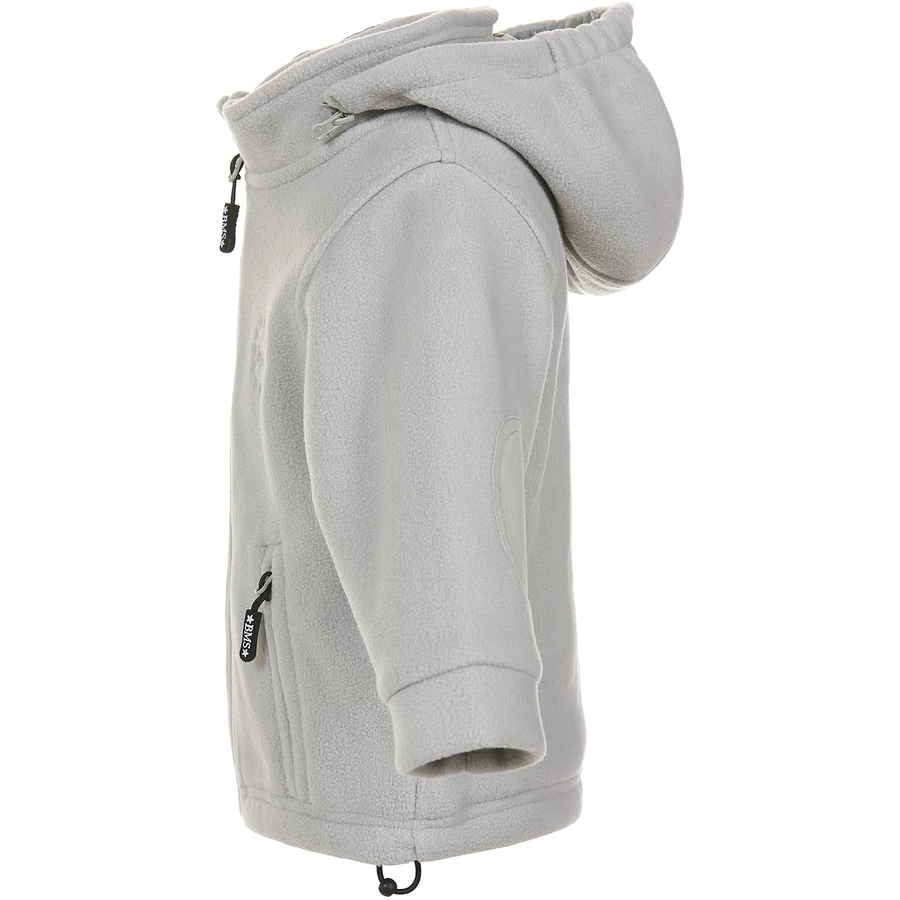 BMS Kapuzenjacke Clima-Fleece silber grau