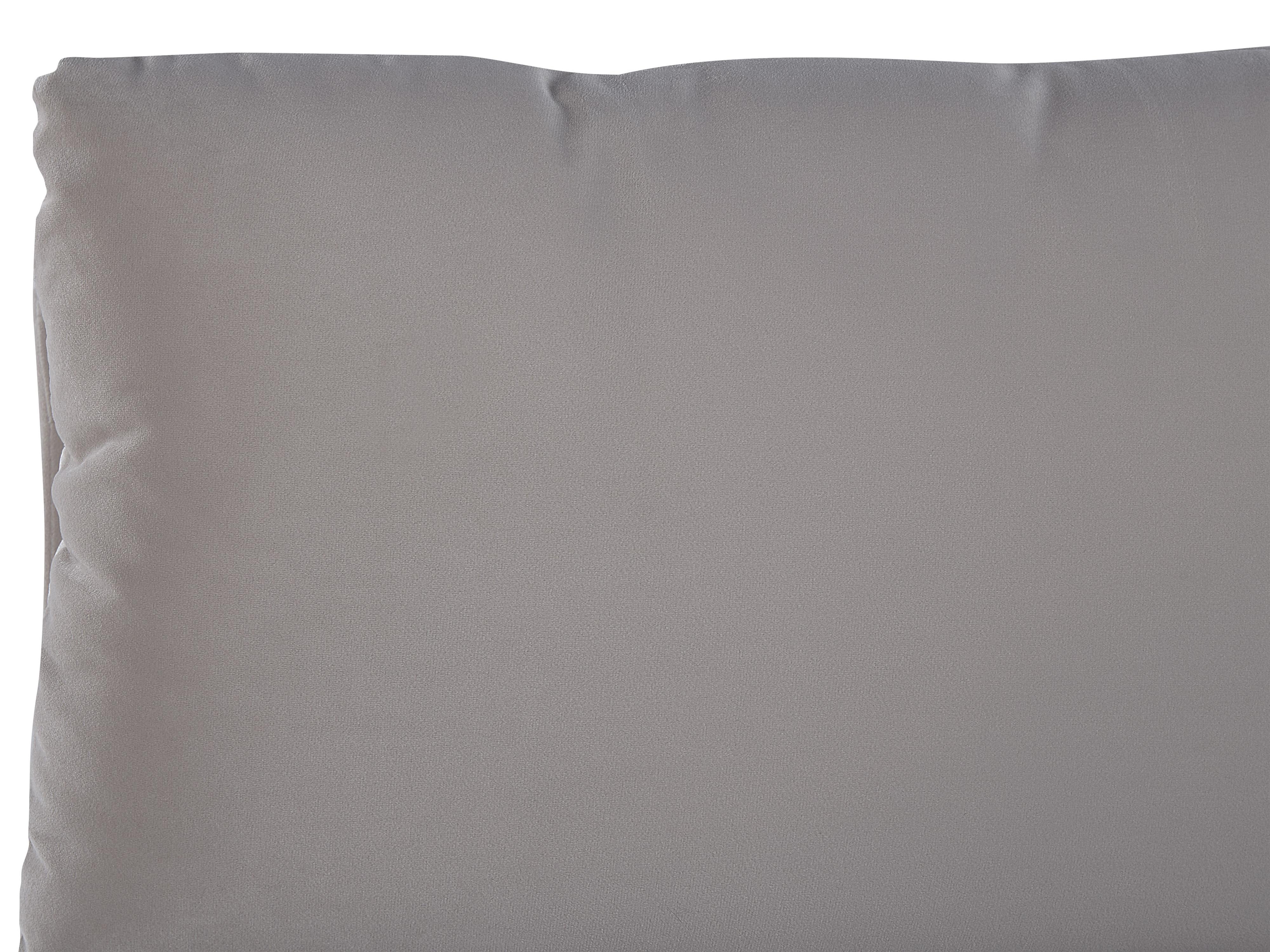 Bed met opbergruimte Fluweel BATILLY 180 x 200 cm Lichtgrijs