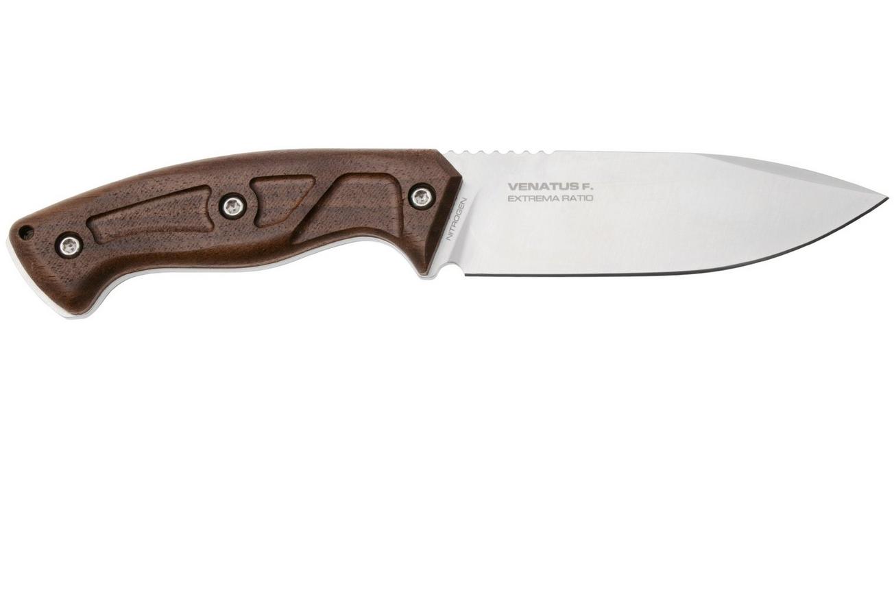 Extrema Ratio Venatus 04.1000.0089/NIT/SAT-WD, Satin Nitrogen, Walnut Wood jachtmes