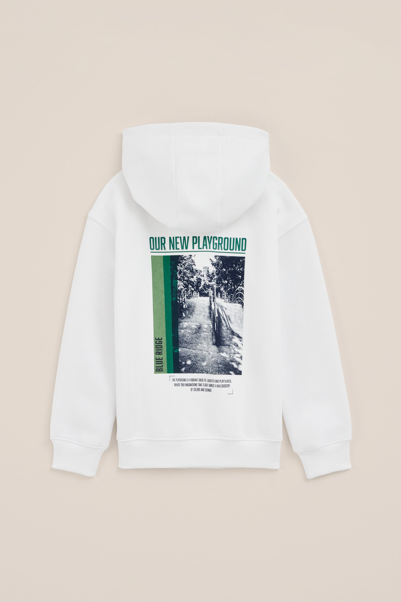 Jongens hoodie met opdruk Blue Ridge Wit