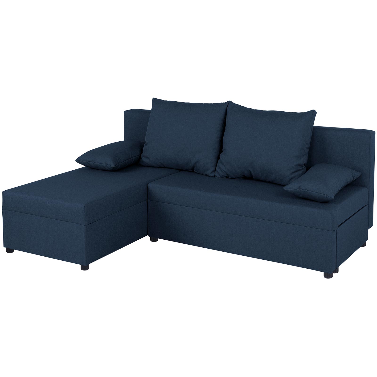 Ecksofa - cobalt - Webstoff - mit Liegefunktion