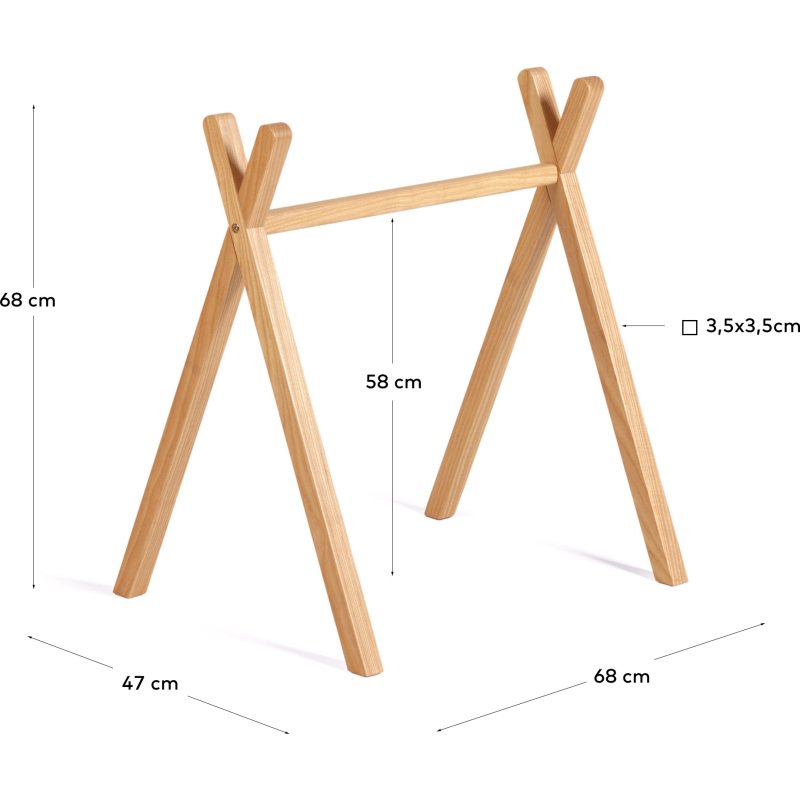 Arche d'activités tipi gym Maralis bois de hêtre massif