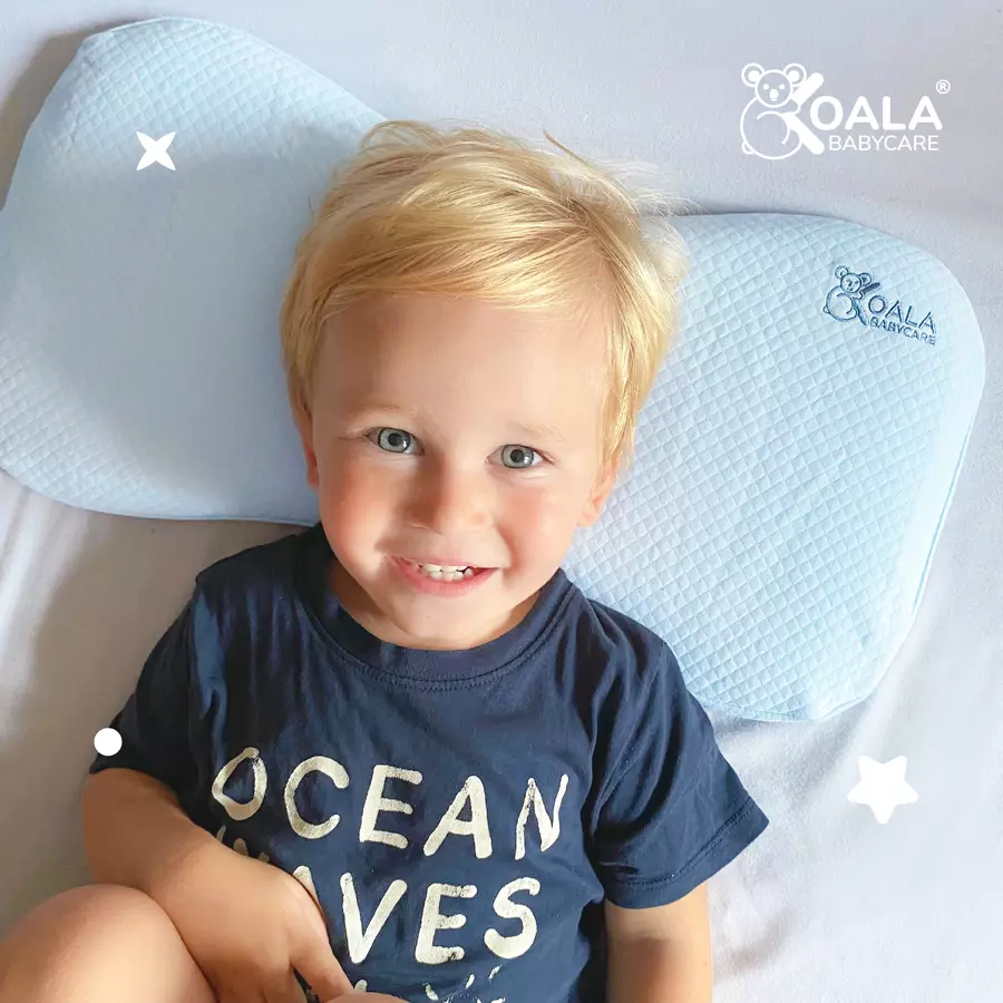 KOALA BABYCARE® Kopfkissen für Babys, ab 12 Monate blau