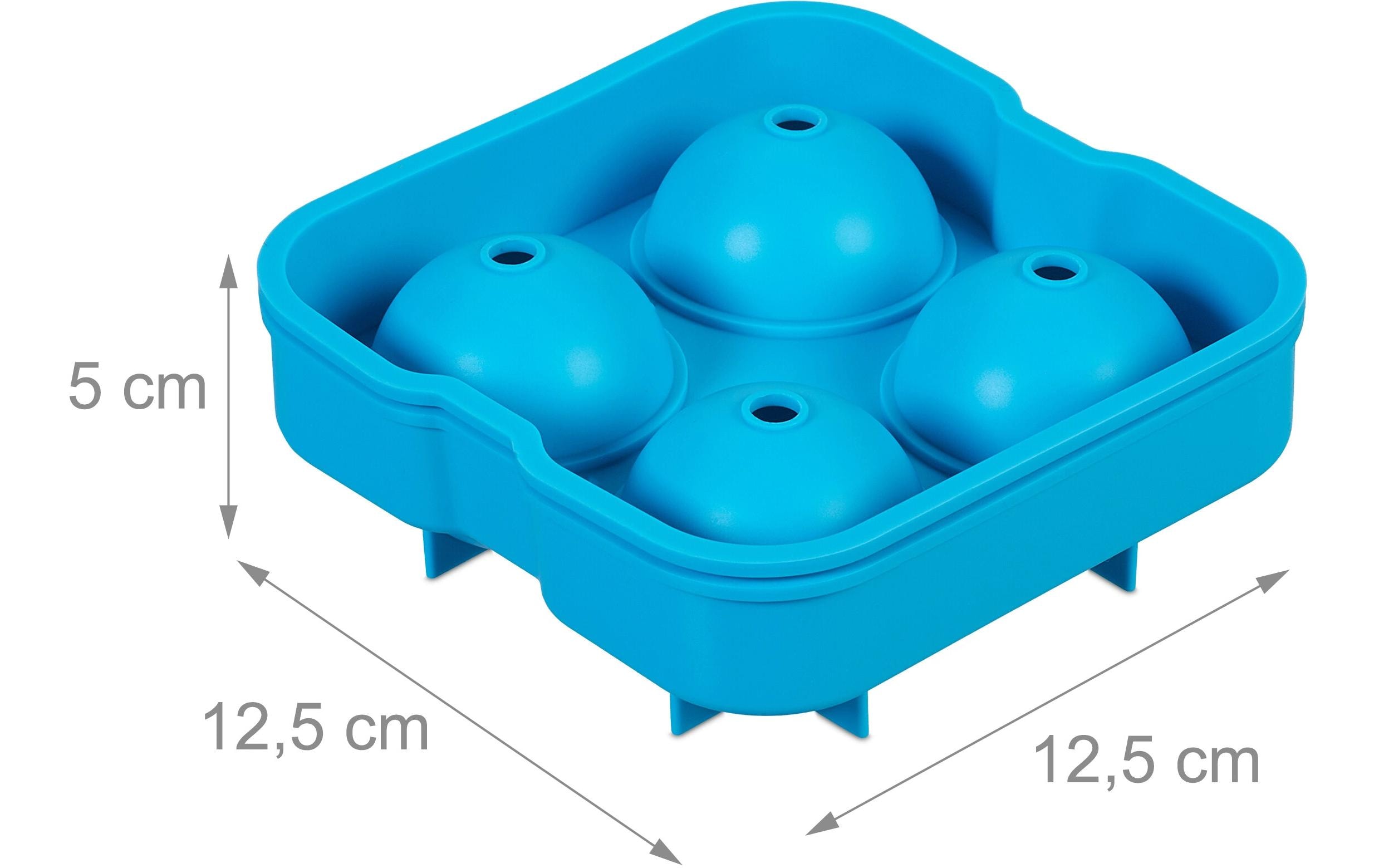 Eiswürfelform Kugel 2 Stück, BlauEiswürfelbereiter