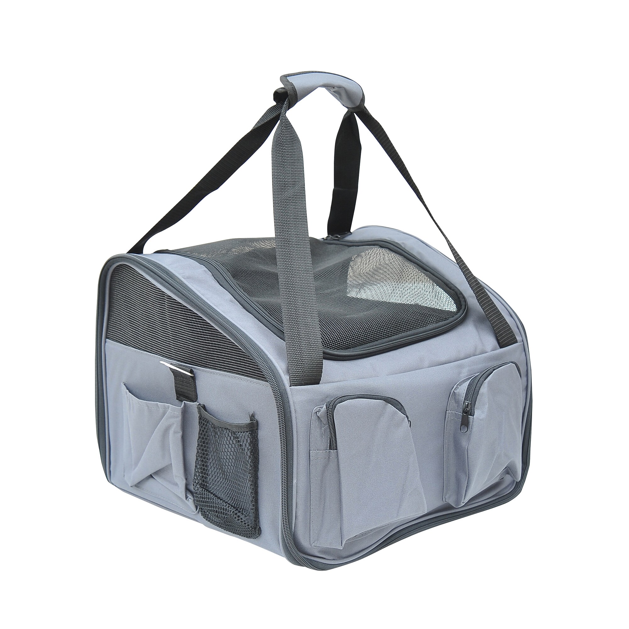 PawHut Hundebox fürs Auto faltbar grau 41 x 34 x 30 cm (LxBxH)