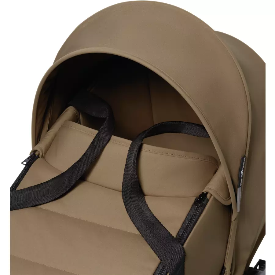 BABYZEN Kinderwagen YOYO2 0+ Black mit Liegewanne und Textilset Toffee