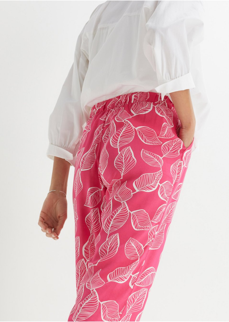 Pantalon à taille élastiquée