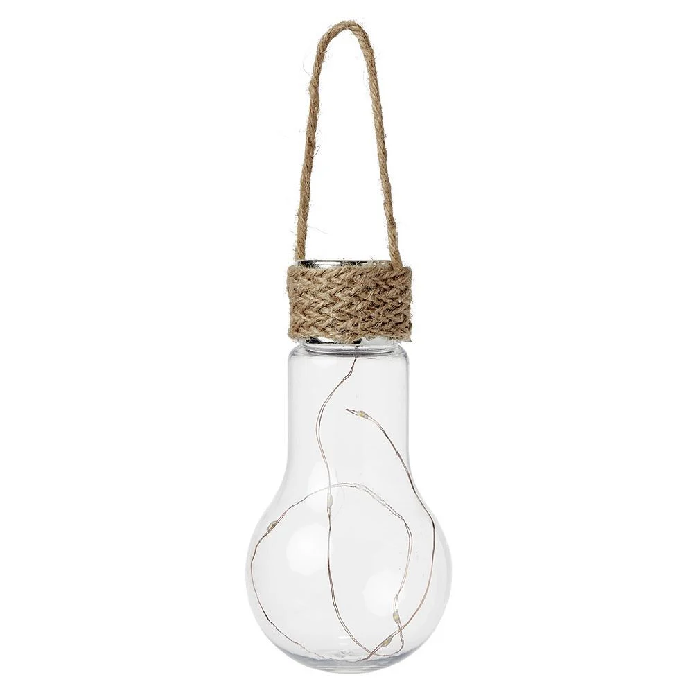 Ampoule solaire plastique et jute