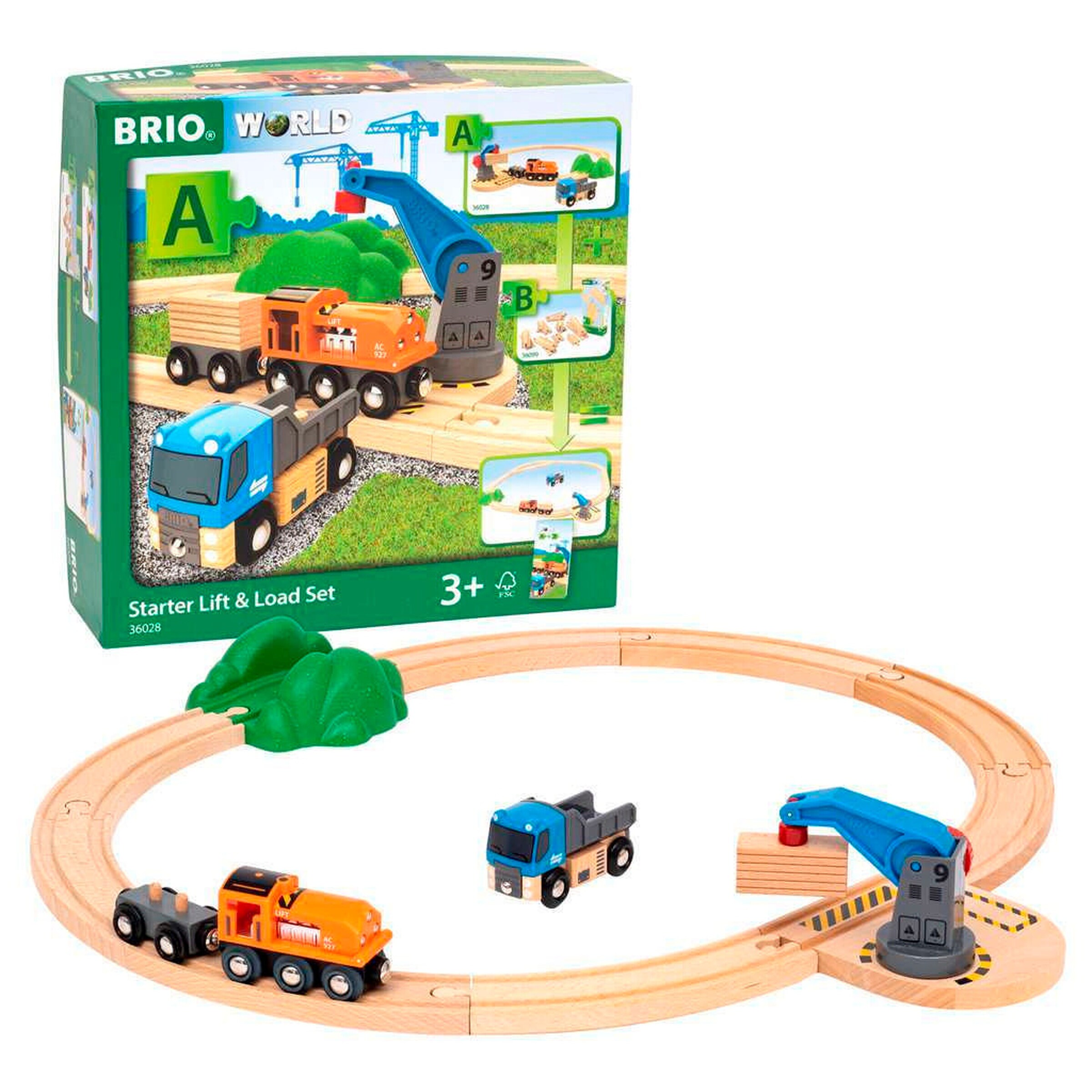 BRIO Starterset Güterzug mit Kran A