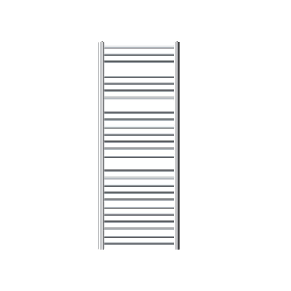 LuxeBath Sahara badkamerradiator, 600x1500 mm, chroom, recht met zijaansluiting, designradiator, handdoekwarmer, handdoekdroger, handdoekradiator, badkamerverwarming