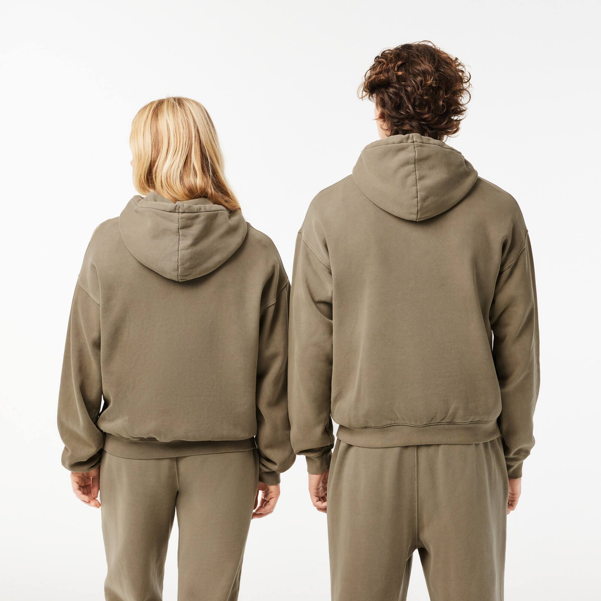 Jogger Hoodie aus Baumwollfleece Sweatshirts - Grün - Lacoste - Unisex
