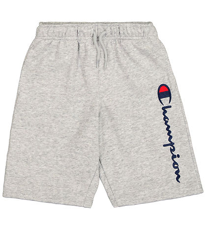 Champion Shorts - Graues Meliert m. Logo