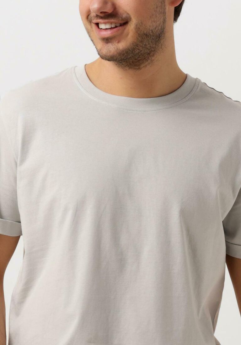 CALVIN KLEIN grijze calvin klein t-shirt badge turn up sleeve