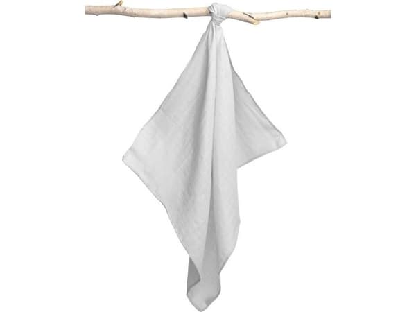 Sensillo Muslin bleie, grå, 70x80 cm, 1 stk.