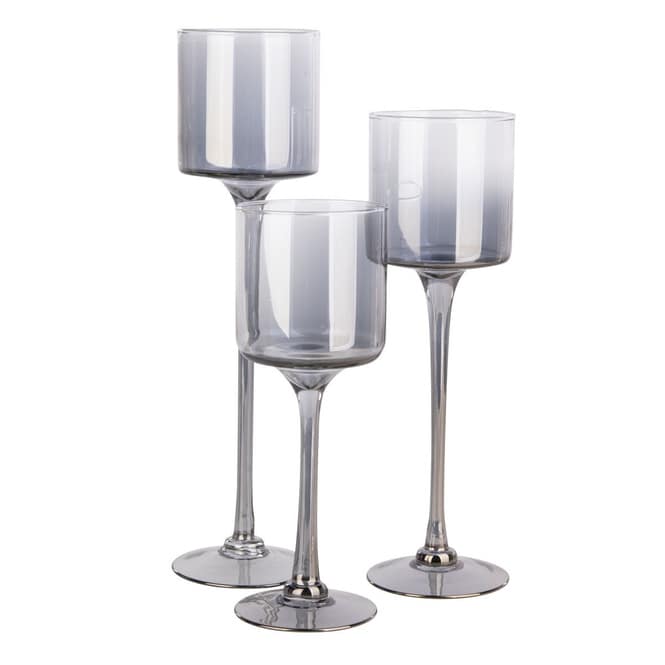 Teelichtgläser-Set - 3 verschiedene Höhen - 1 Set