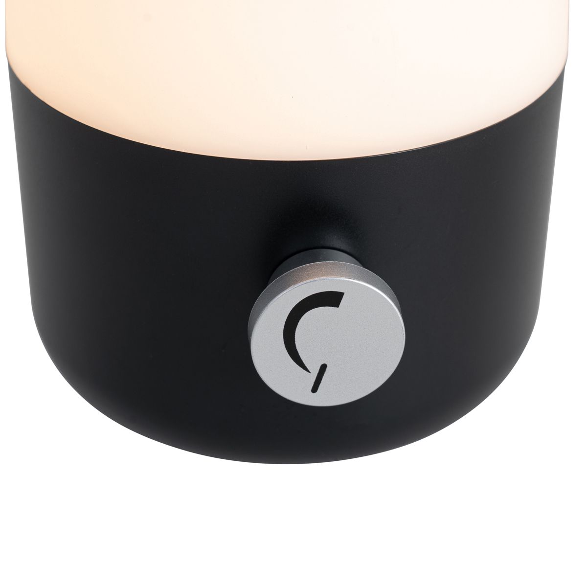 Set van 2 buiten tafellampen zwart met wit incl. LED oplaadbaar - Haard