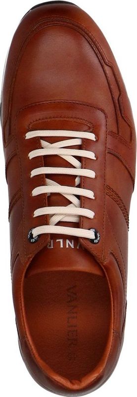Van Lier - Heren - Cognac leren sneakers