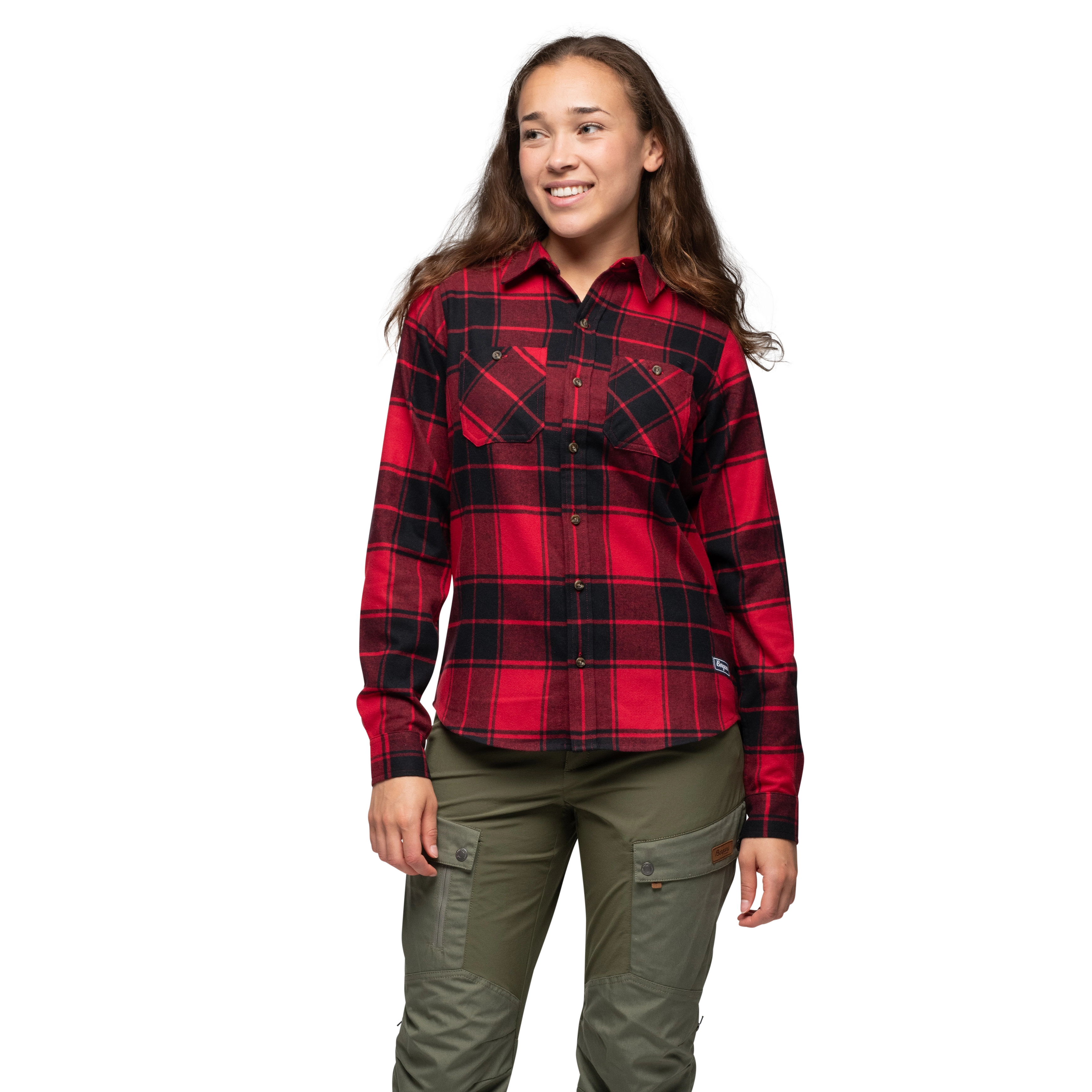 Nordmarka Flannel Shirt Women Red / Black Check