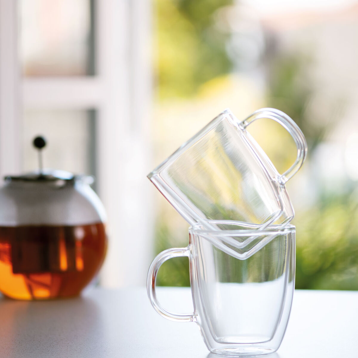 BISTRO Dobbeltvegget krus m. hank, 2 stk. - 0,45 l