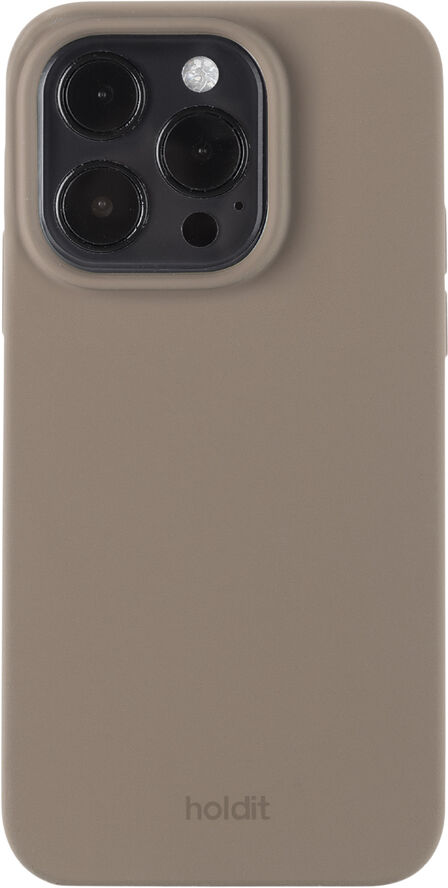 HoldIt Silicone Case iPhone 15 Pro Mocha Brown Mørkebrun