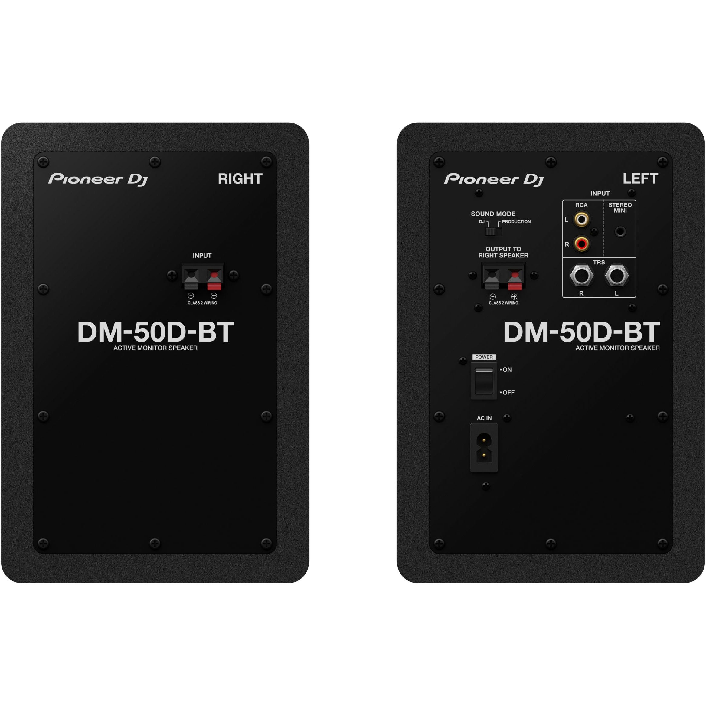 Pioneer DJ DM-50D-BT desktop monitorenset met Bluetooth