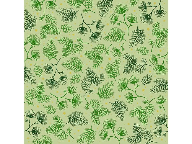 Braun   Company Weihnachtsservietten Xmas Twigs Grün, 20 St 3-lagige Papierservietten