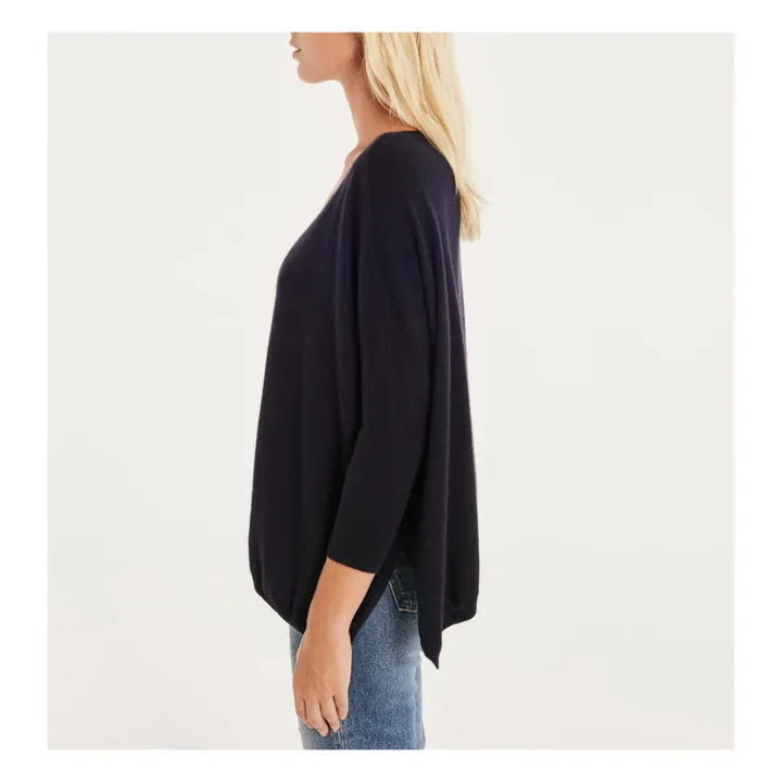 Kujten Pull Minie Oversize Cachemire | Bleu foncé