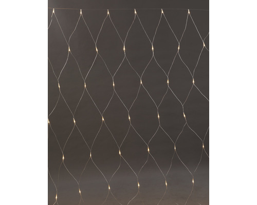 Lafiora lichtnet 3 x 3 m + 10 m aansluitdraad, 204 LED's, warm wit licht, witte kabel, incl. timer en dimmer