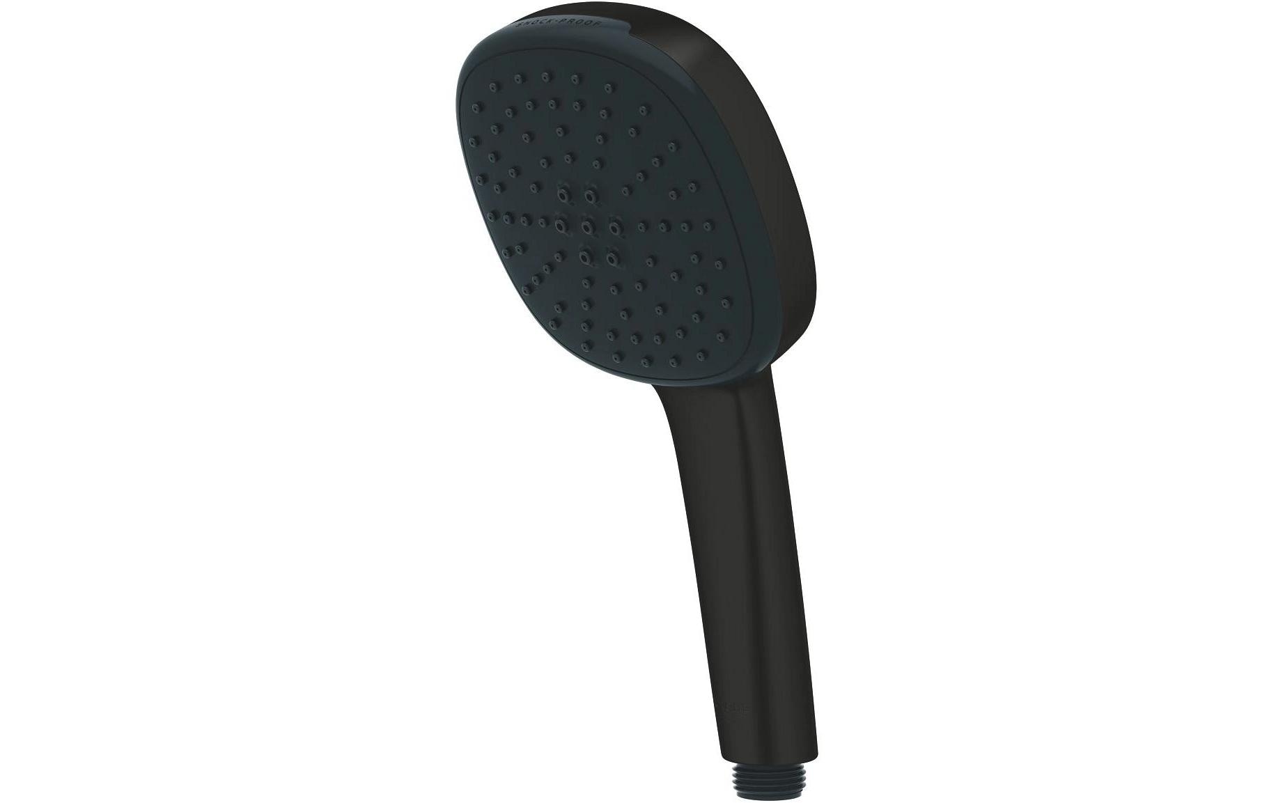 Handbrause Vitalio Comfort 110 MattschwarzBrause mit zwei Strahlarten