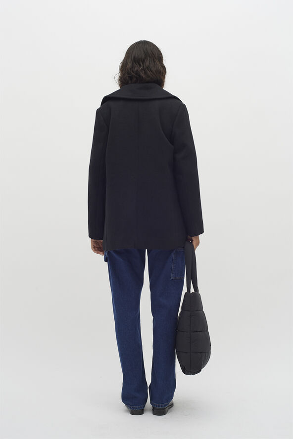 InWear PerryIW Sailor Uldfrakke Black